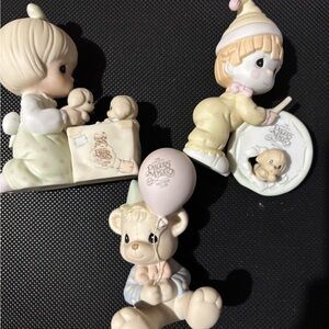 Birthday Club Precious Moments Pastel Figurine Trio
